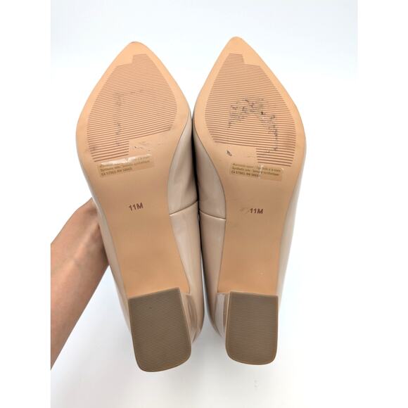 Abound Abadury Block Heel Pointed Toe Pump Women's Beige Size US11M EU42 - Picture 8 of 11